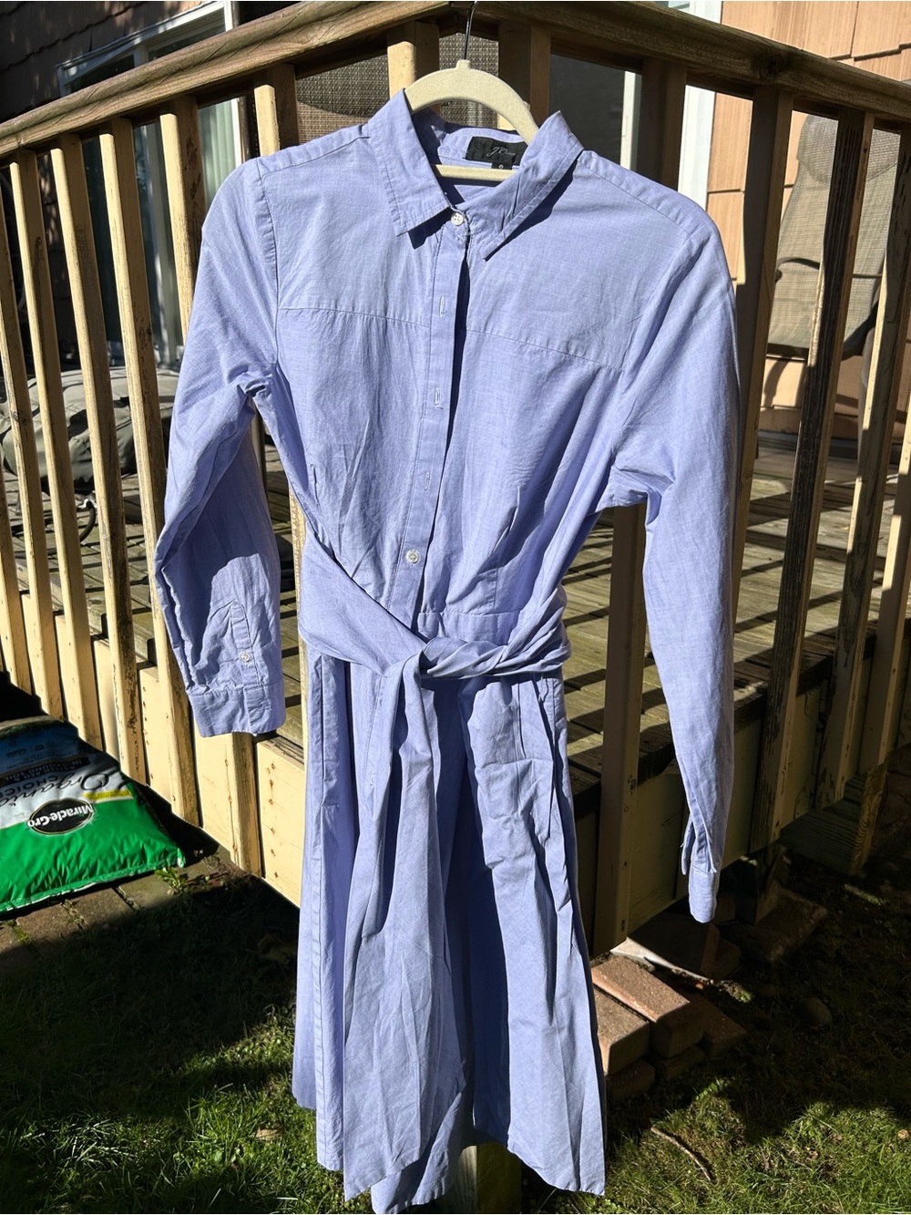 J. Crew Shirt Dress with Waist Tie